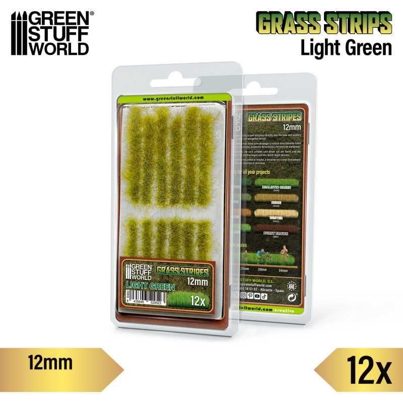 GREEN STUFF WORLD Grass Strips 12 mm - Light Green