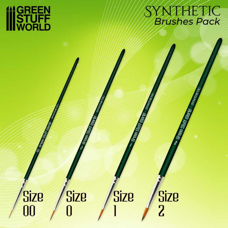 GREEN STUFF WORLD GREEN SERIES Synthetic Brush Set