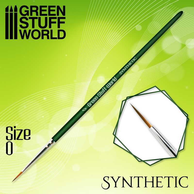 GREEN STUFF WORLD GREEN SERIES Synthetic Brush - Size 0