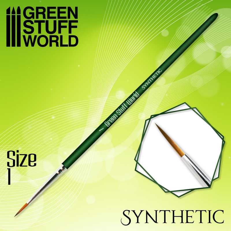 GREEN STUFF WORLD GREEN SERIES Synthetic Brush - Size 1