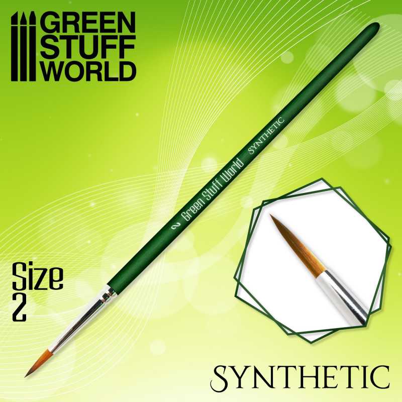 GREEN STUFF WORLD GREEN SERIES Synthetic Brush - Size 2