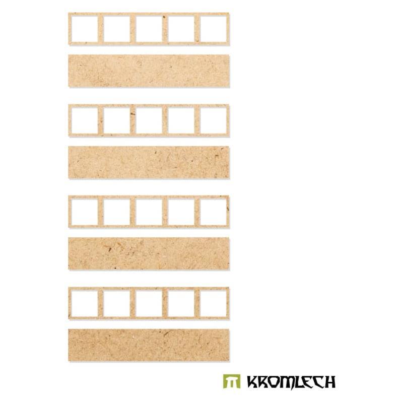 KROMLECH Heavy Infantry 5x1 Square Base Converter Trays (4)