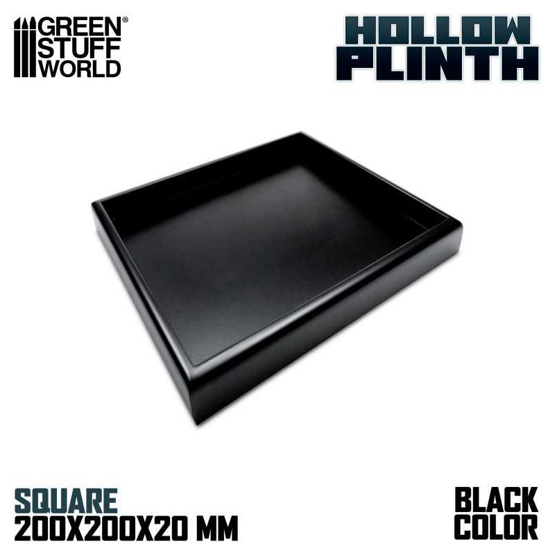 GREEN STUFF WORLD Hollow squared display 20x20 cm Black