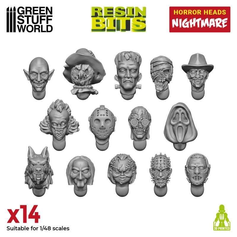 GREEN STUFF WORLD Horror Heads - Nightmare