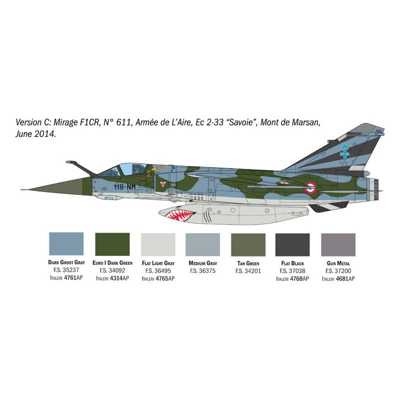 ITALERI Mirage F.1 (Super Decal Sheet)