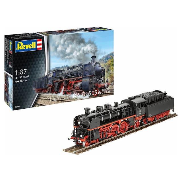 REVELL 1/87 Express Locomotive BR 18 505 with Tender 2'3' T38