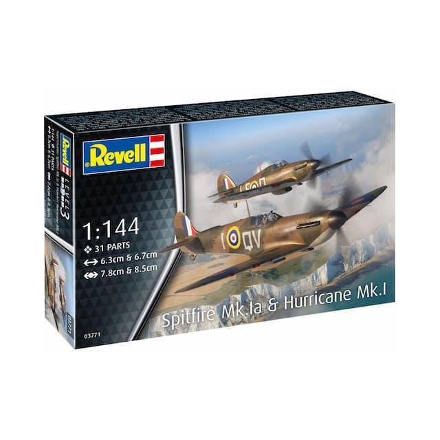 REVELL 1/144 Supermarine Spitfire Mk.la & Hawker Hurricane Mk.I