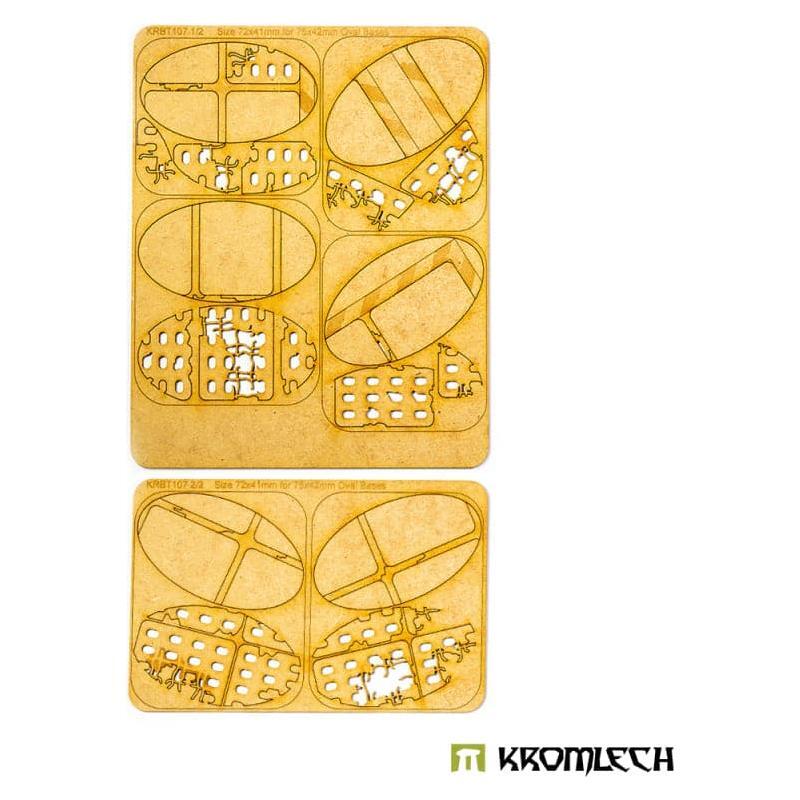 KROMLECH Imperial Guard 75x42 mm Oval Base Toppers