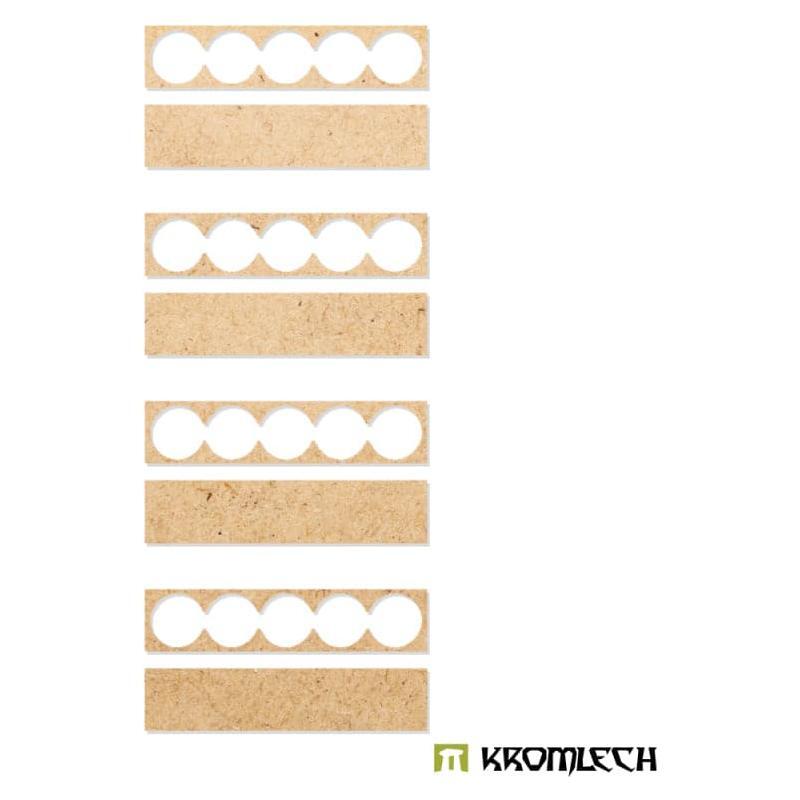KROMLECH Infantry 5x1 Round Base Adapter Trays (4)