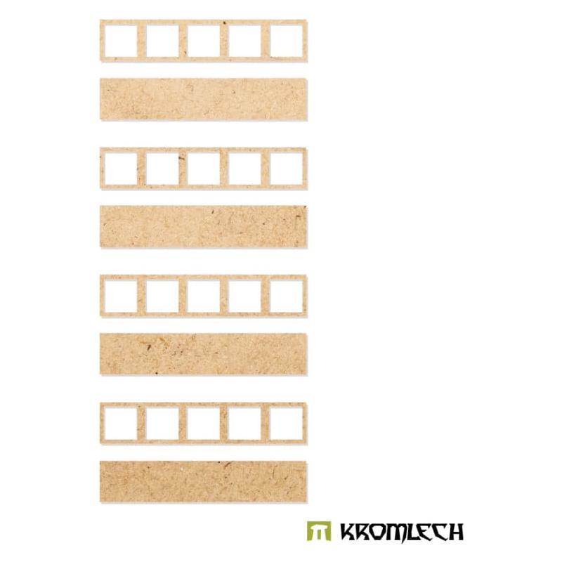 KROMLECH Infantry 5x1 Square Base Converter Trays (4)