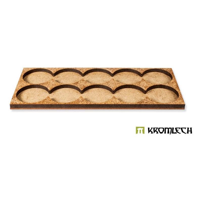 KROMLECH Infantry 5x2 Round Base Adapter Trays (2)
