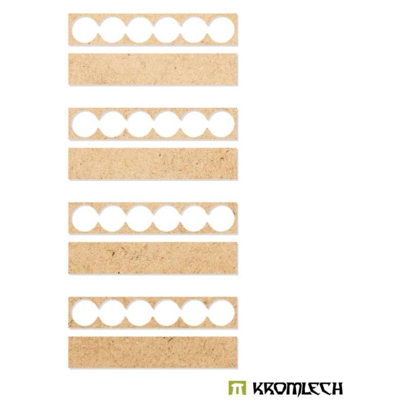 KROMLECH Infantry 6x1 Round Base Adapter Trays (4)