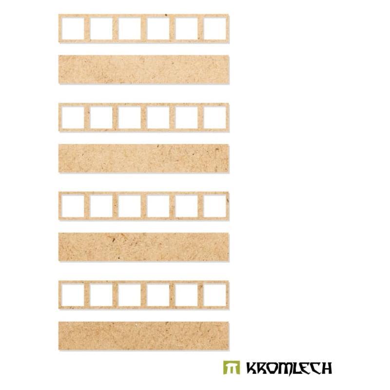 KROMLECH Infantry 6x1 Square Base Converter Trays (4)