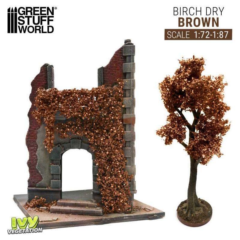 GREEN STUFF WORLD Ivy Foliage - Brown Birch - Small