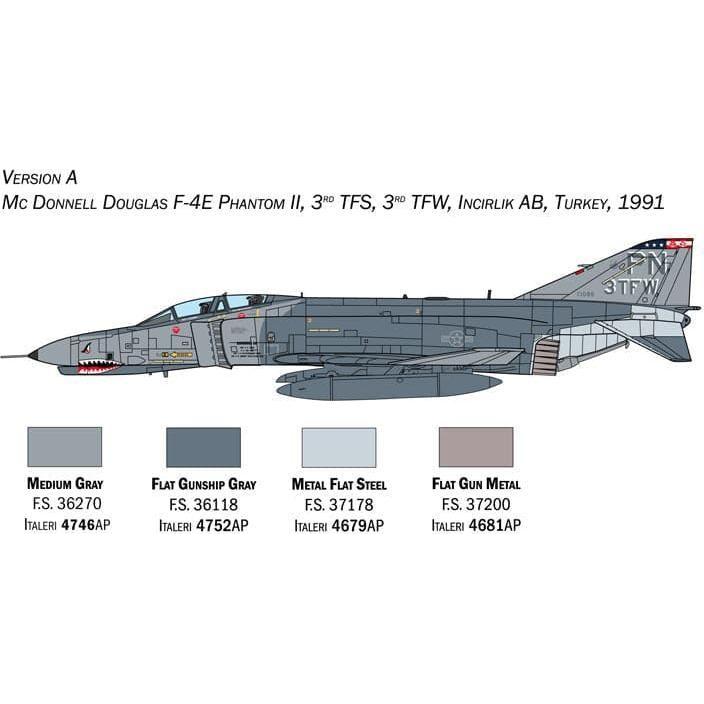 ITALERI 1/72 F-4E/F Phantom II with Super Decal Sheet