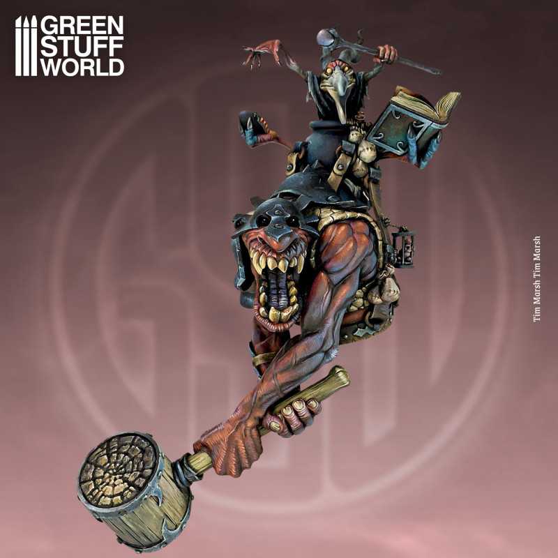 GREEN STUFF WORLD Journeyman Miniatures - Master Sulfur and the Red Troll