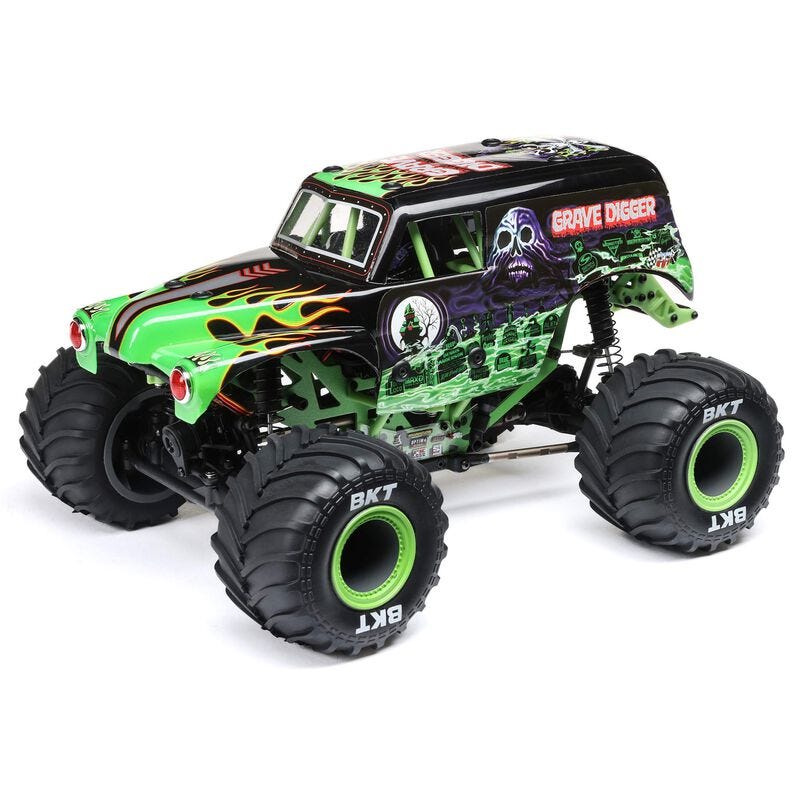 Losi Mini LMT 1/18 Grave Digger 4wd Monster Truck RTR Brushed
