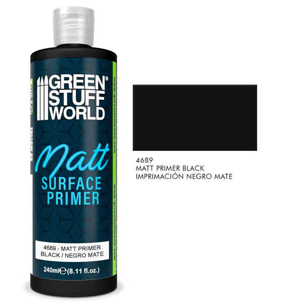 GREEN STUFF WORLD Matt Surface Primer 240ml - Black
