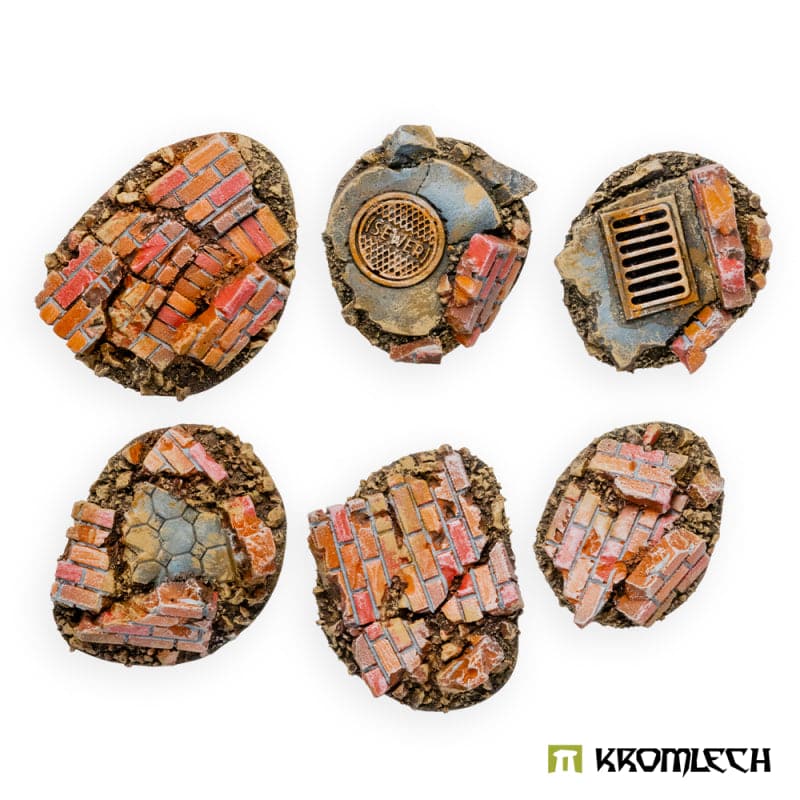 KROMLECH Medium Old Town Ruins Basing Kit (6)