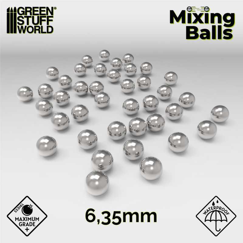 GREEN STUFF WORLD Mixing Balls 6.35mm