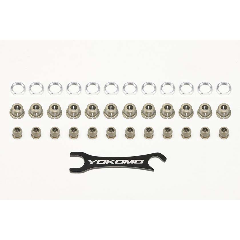 YOKOMO Alum.Hard Court Suspension Ball Set (12set)