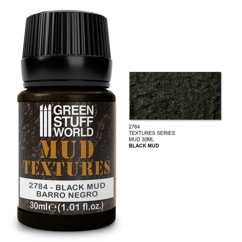 GREEN STUFF WORLD Mud Textures - BLACK MUD 30ml