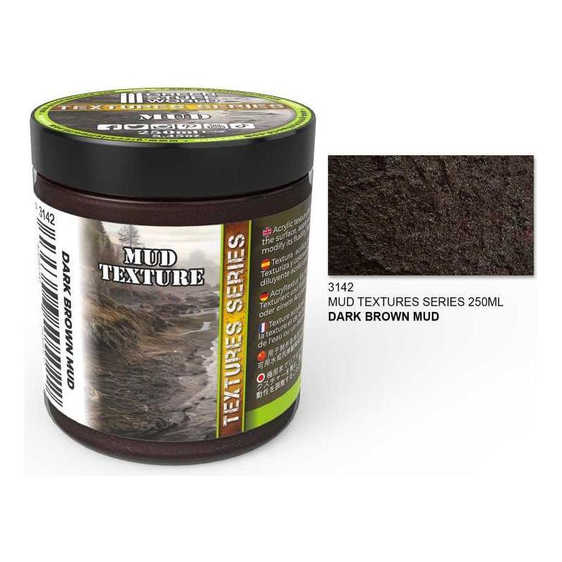 GREEN STUFF WORLD Mud Textures - DARK BROWN 250ml