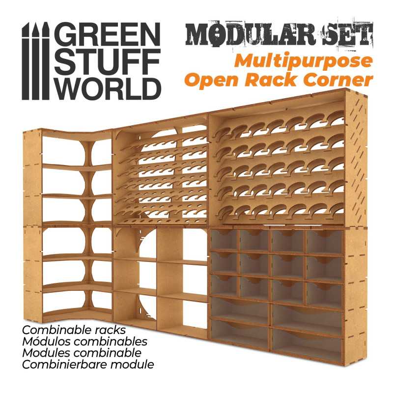 GREEN STUFF WORLD Multipurpose Open Rack - CORNER