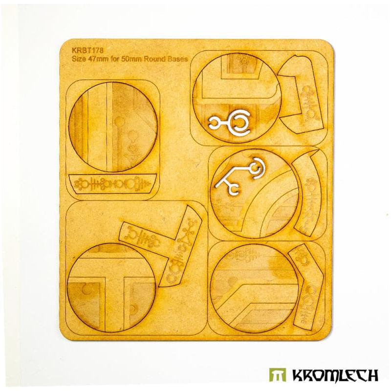 KROMLECH Nekropolis 50mm Round Base Toppers - 47 mm