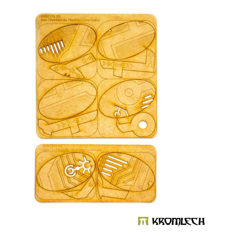 KROMLECH Nekropolis 75x42mm Oval Base Toppers