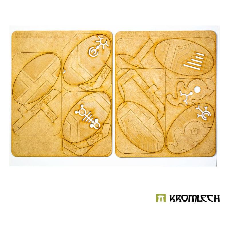 KROMLECH Nekropolis 90x52mm Oval Base Toppers