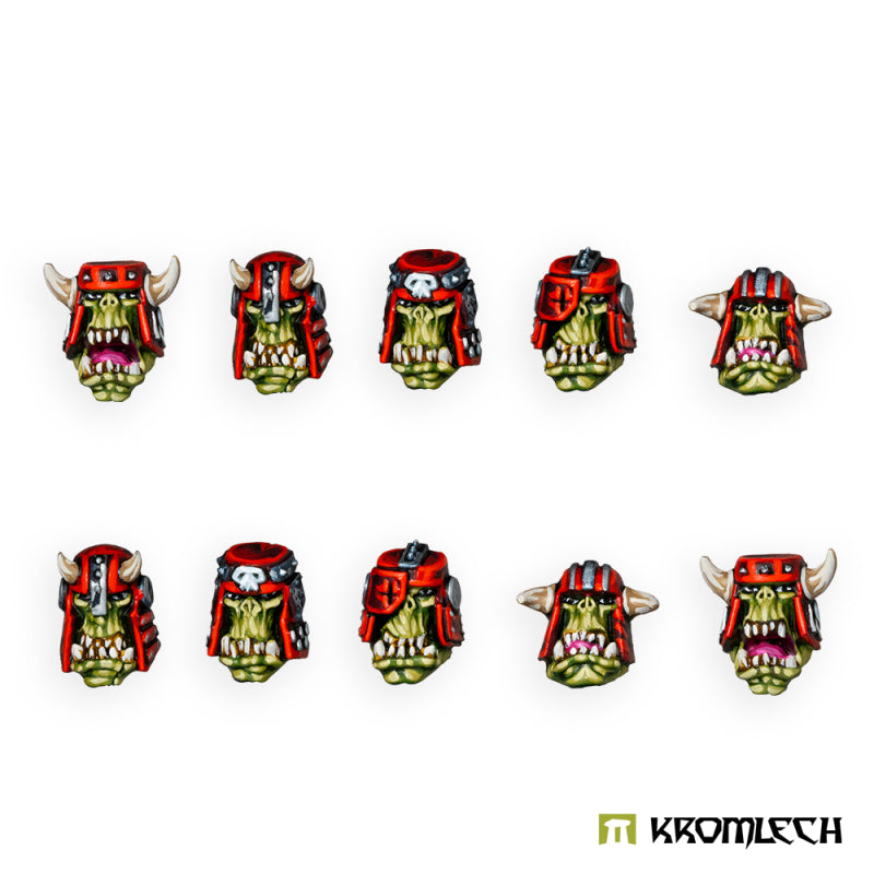 KROMLECH Orc Heads in Classic Helmets