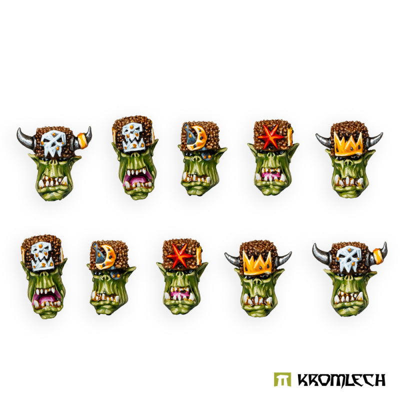 KROMLECH Orc Heads in Winter War Hats