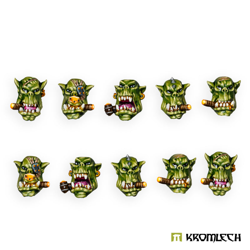 KROMLECH Orc Heads with Cigars