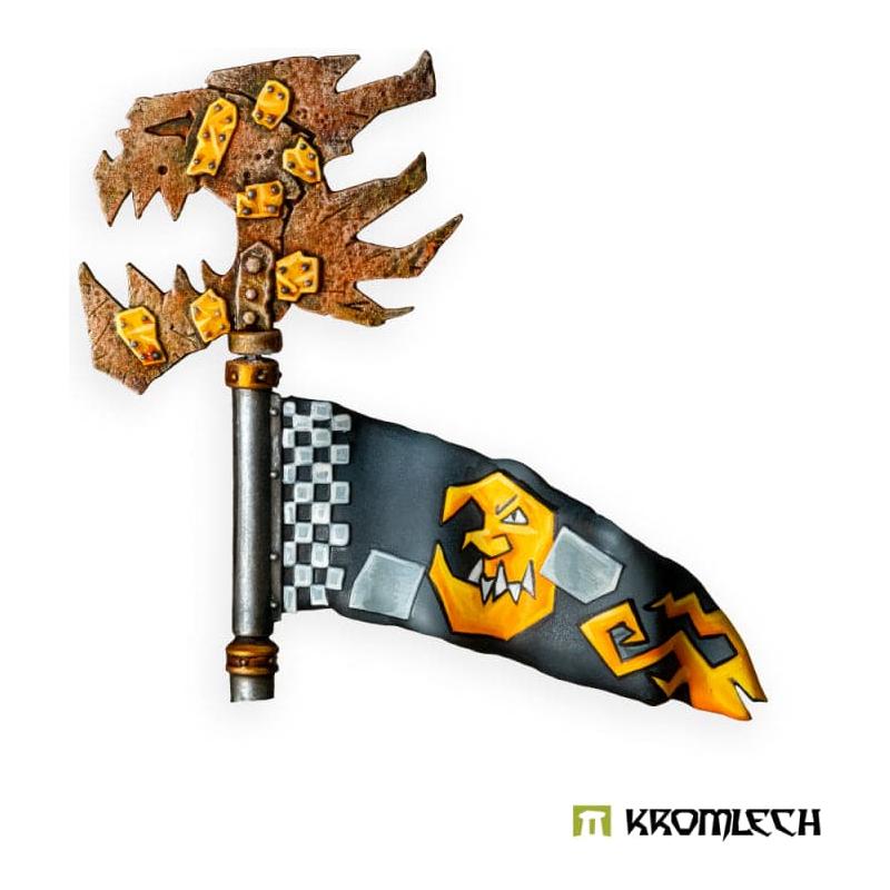 KROMLECH Orc Moon Krumpanaut Battle Banner