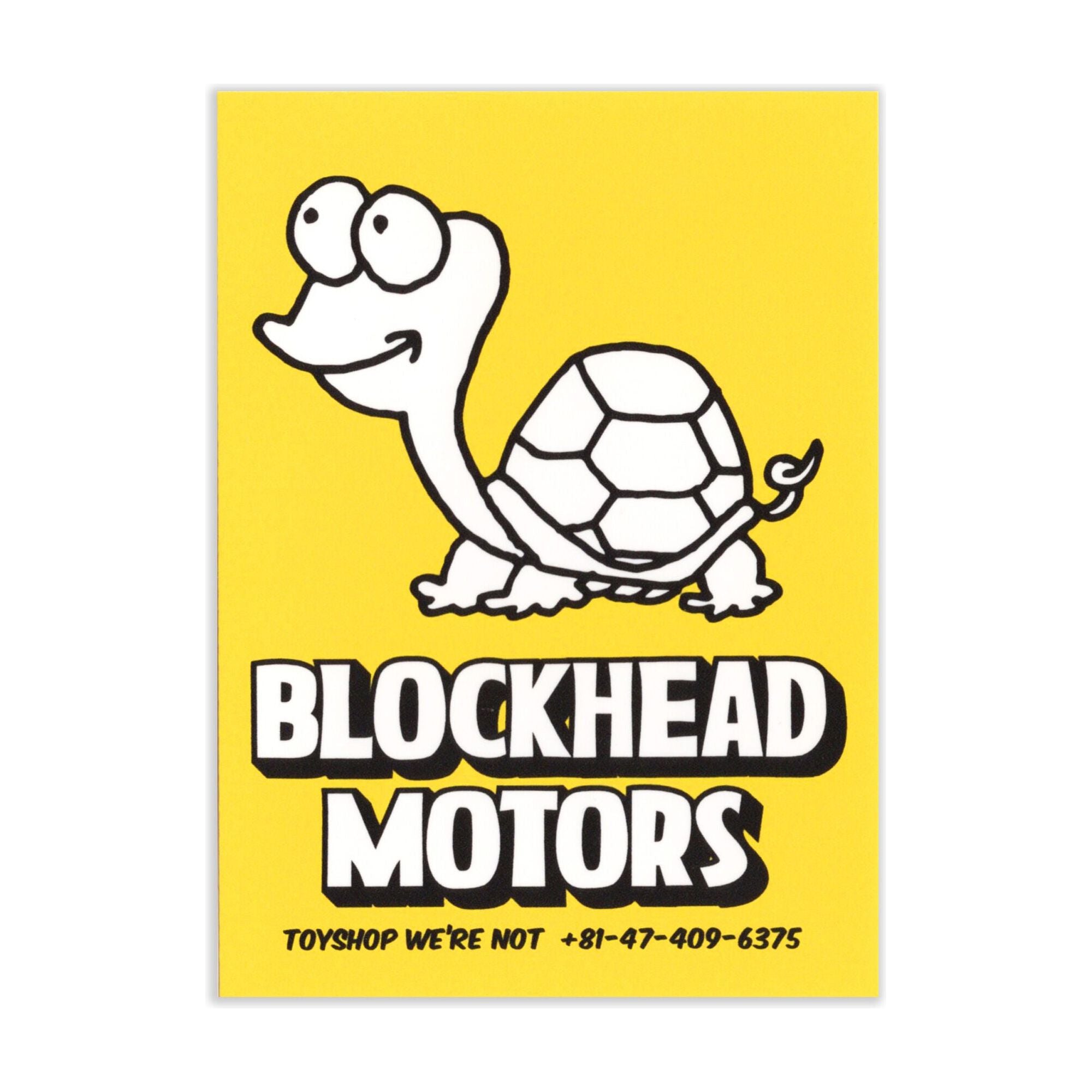 BLOCKHEAD MOTORS Loose Turtle Sticker