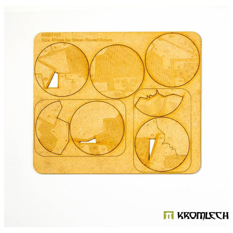 KROMLECH Orkenburg 50mm Round Base Toppers - 47mm