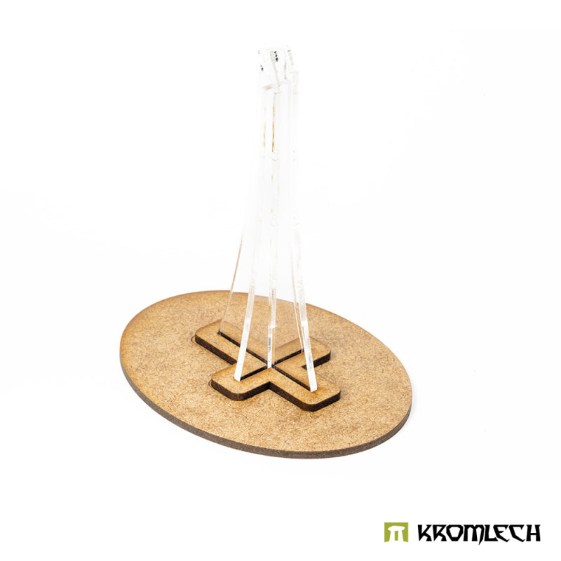 KROMLECH Oval 120x92mm Dynamic Flyer Base with plexi stem