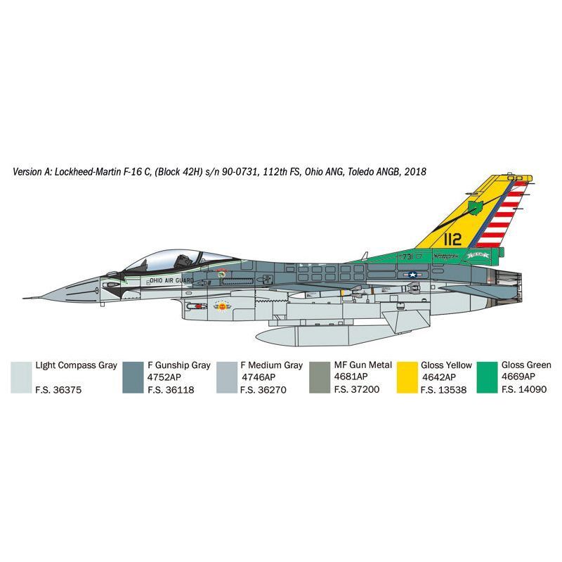 ITALERI F-16C Fighting Falcon (War Thunder Series)