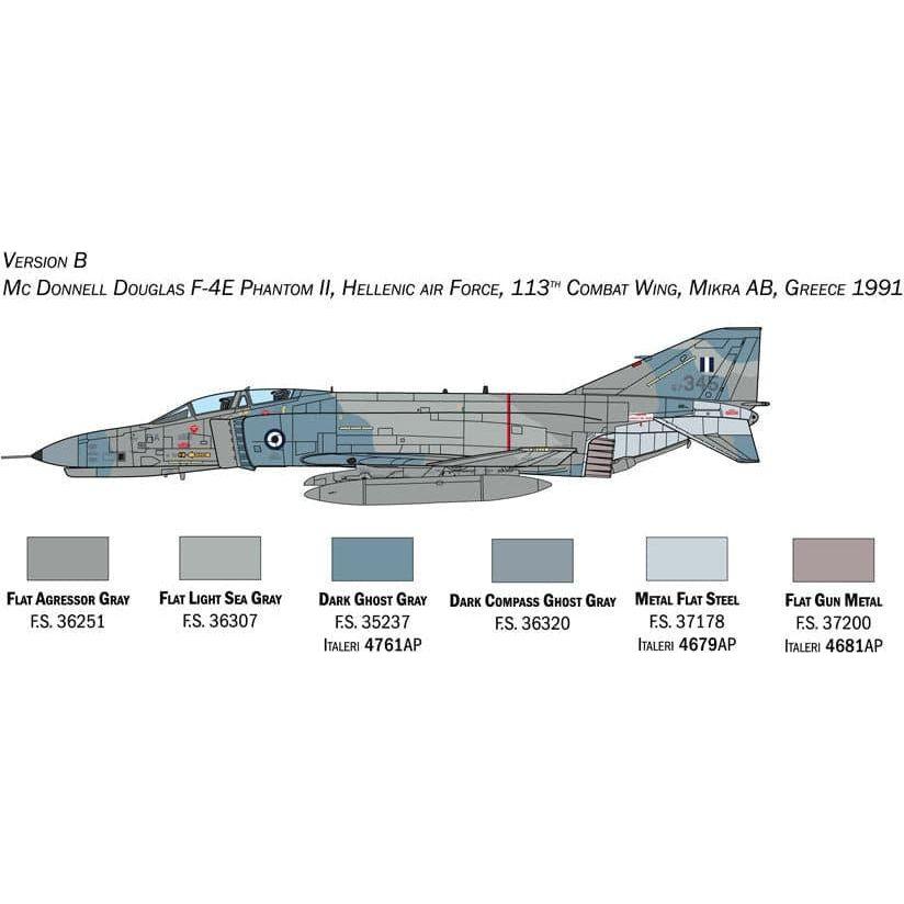 ITALERI 1/72 F-4E/F Phantom II with Super Decal Sheet