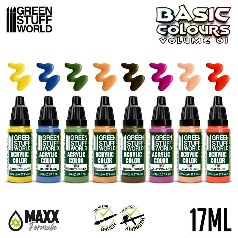 GREEN STUFF WORLD Paint Set - Basic