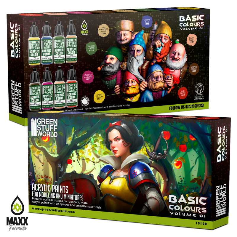 GREEN STUFF WORLD Paint Set - Basic