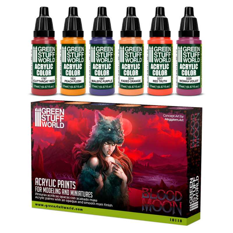 GREEN STUFF WORLD Paint Set - Red
