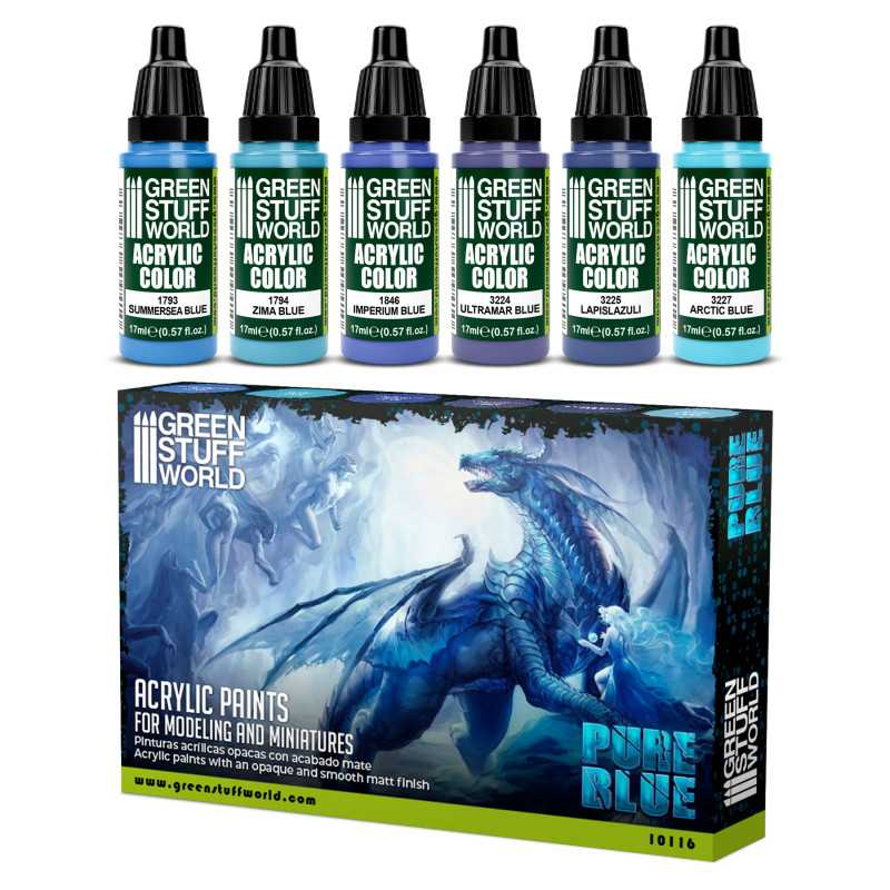 GREEN STUFF WORLD Paint Set - Blue