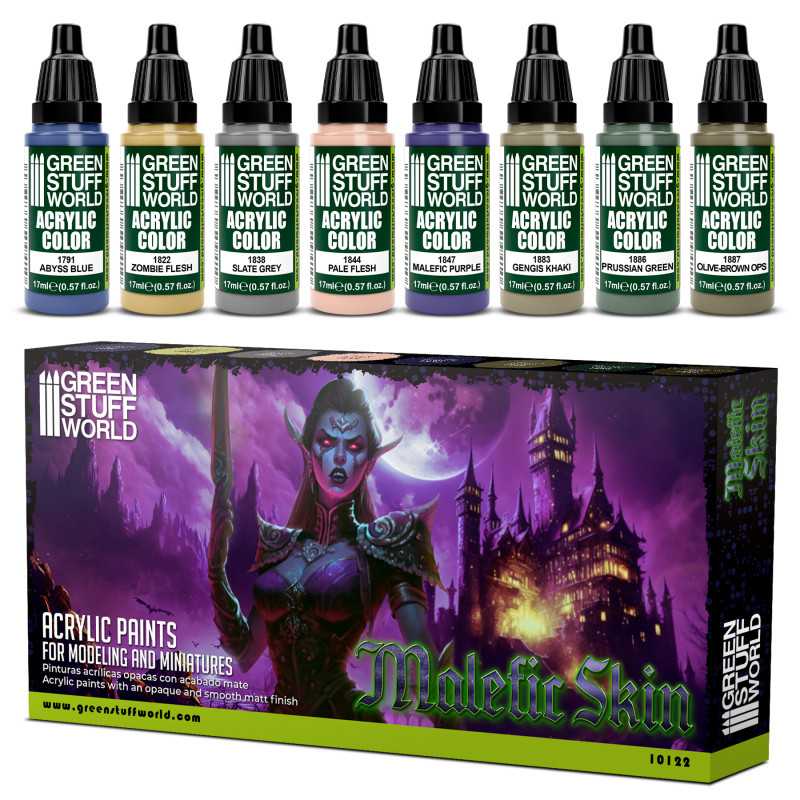 GREEN STUFF WORLD Paint Set Malefic Skin