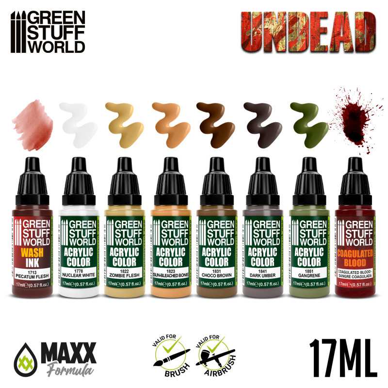 GREEN STUFF WORLD Paint Set - Undead