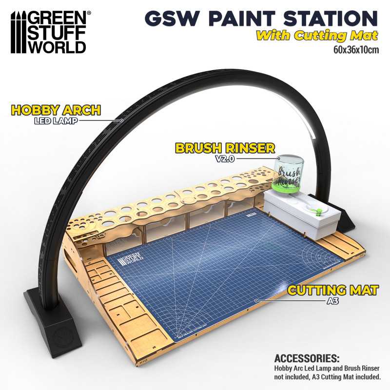 GREEN STUFF WORLD Paint Station with Cutting Mat