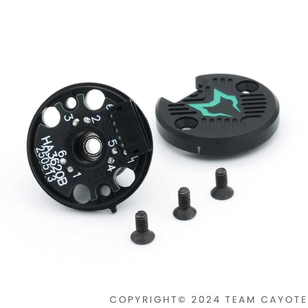 CAYOTE 1/10 CREST Stocki Motor Rear End Cap with Hall Sensor Board(10.5T-25.5T)