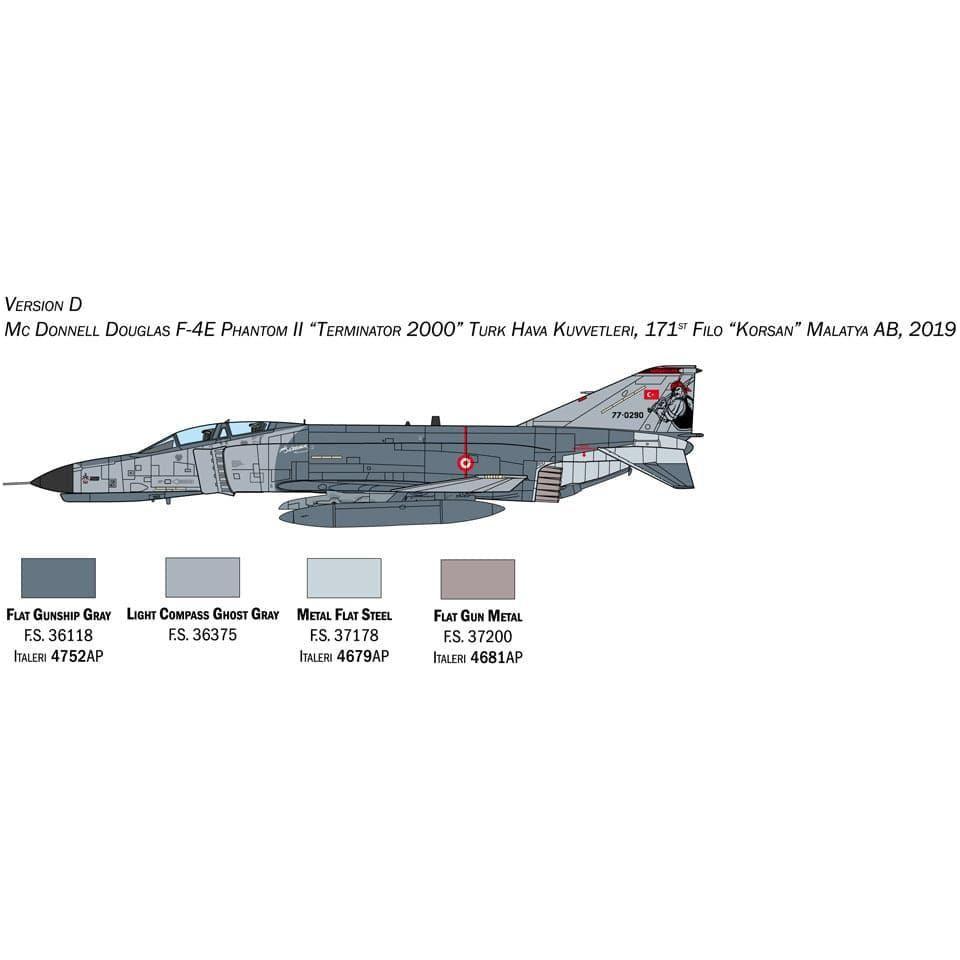 ITALERI 1/72 F-4E/F Phantom II with Super Decal Sheet