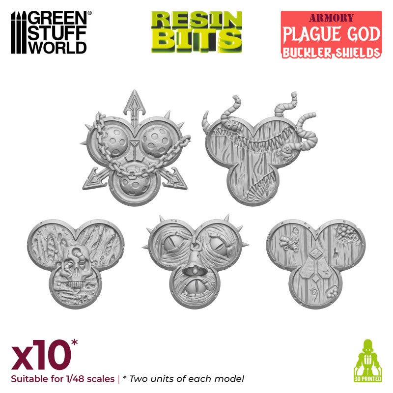 GREEN STUFF WORLD Plague God Bucklers